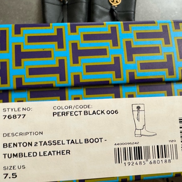 Tory Burch Benton 2 Tassel Tall Boot- Tumbled Leather - Picture 10 of 12